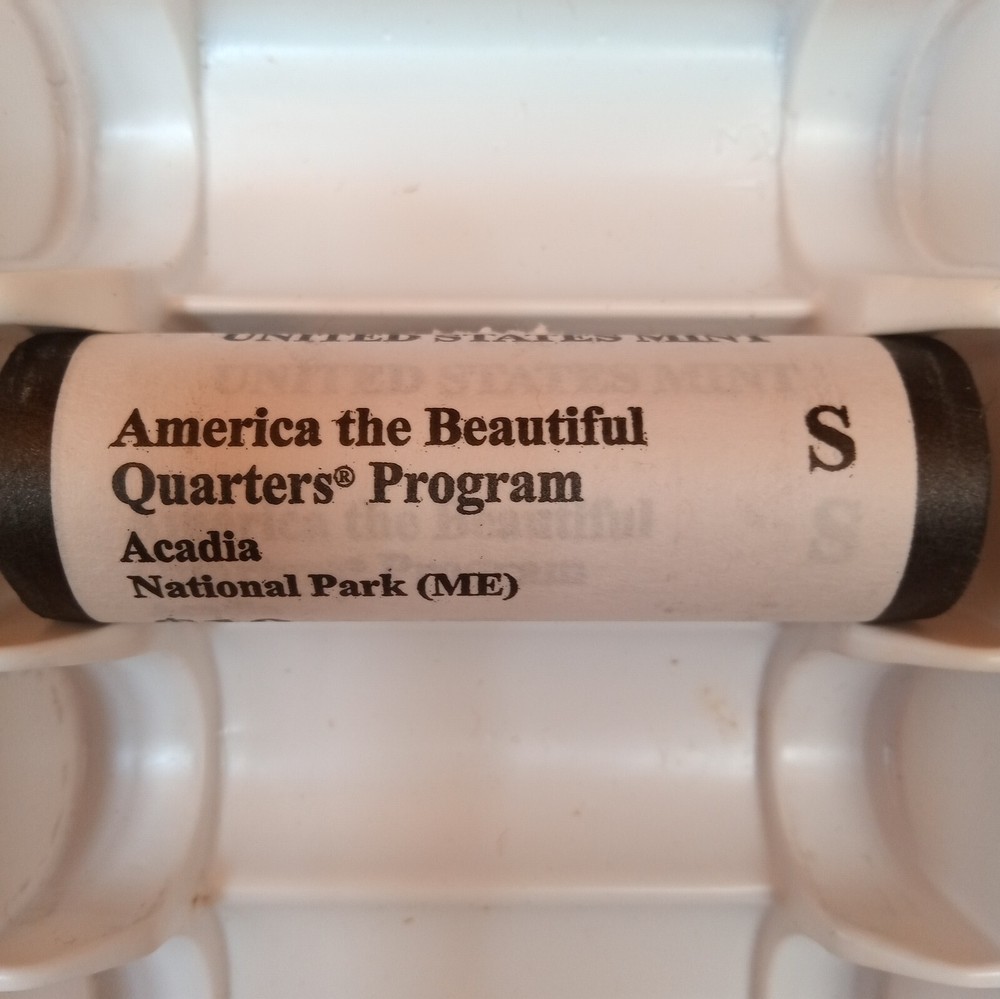 2012 - S - Acadia National Park - 40 Coin Quarters - US Mint Roll-image
