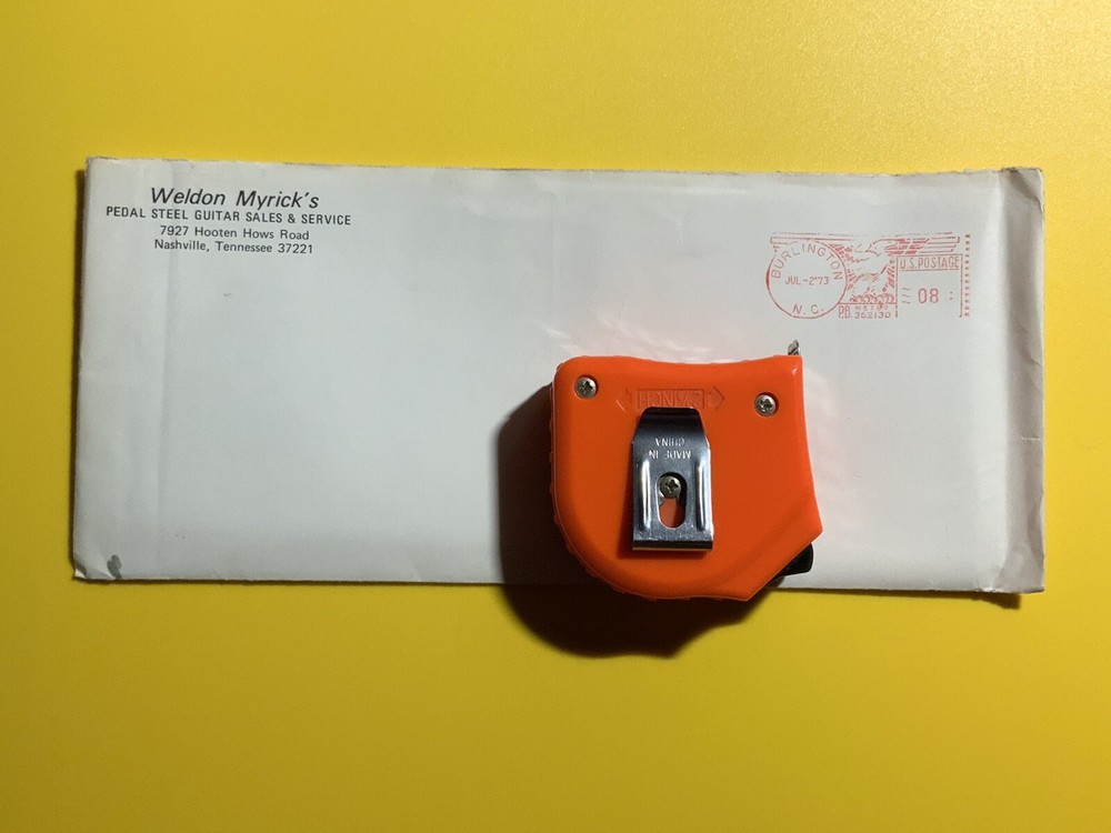 Weldon Myrick's Pedal Steel Guitar Sales Nashville TN 1970s Vintage Envelope