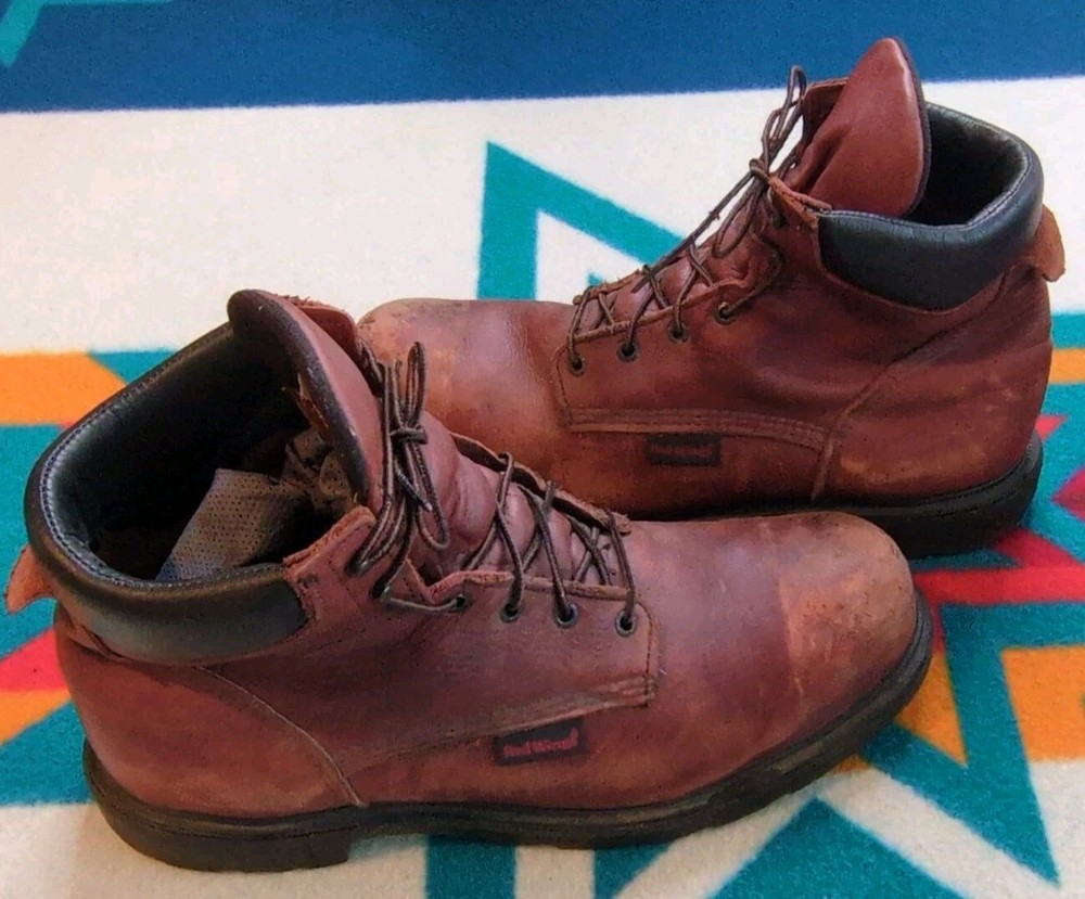 Red Wing USA-Made Steel Toe Vintage Work Boots Size 15 2406