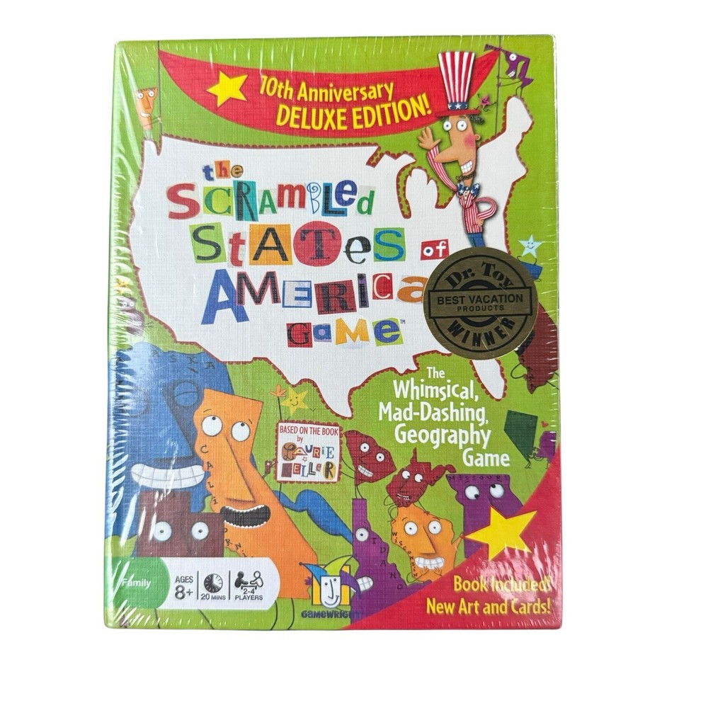 The Scrambled States of America Game 10th Anniversary Deluxe Edition Learning