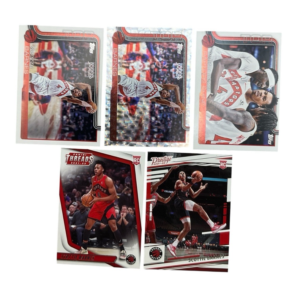 Scottie Barnes Toronto Raptors NBA Basketball ROOKIES 5 Card Lot