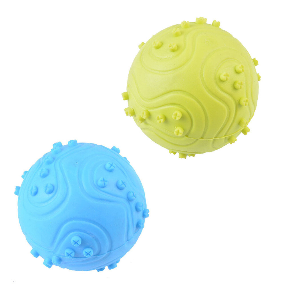 Pet Ball Toy Bite Resistant Training Product Fun Squeaky Pet Ball Toy Nail Ball