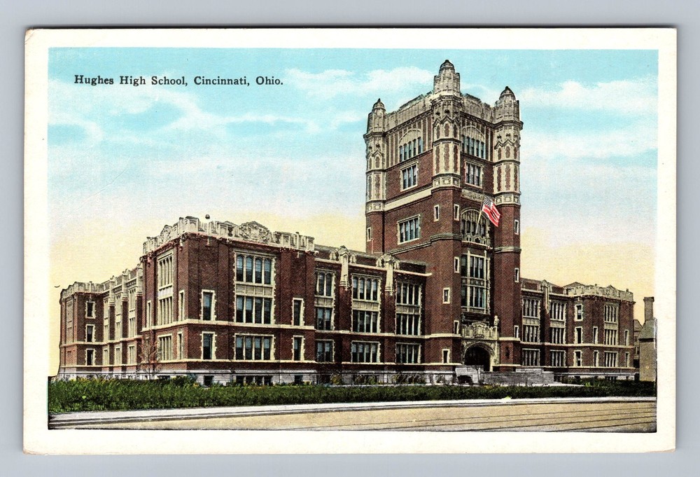 Cincinnati OH-Ohio Hughes High School Vintage Postcard