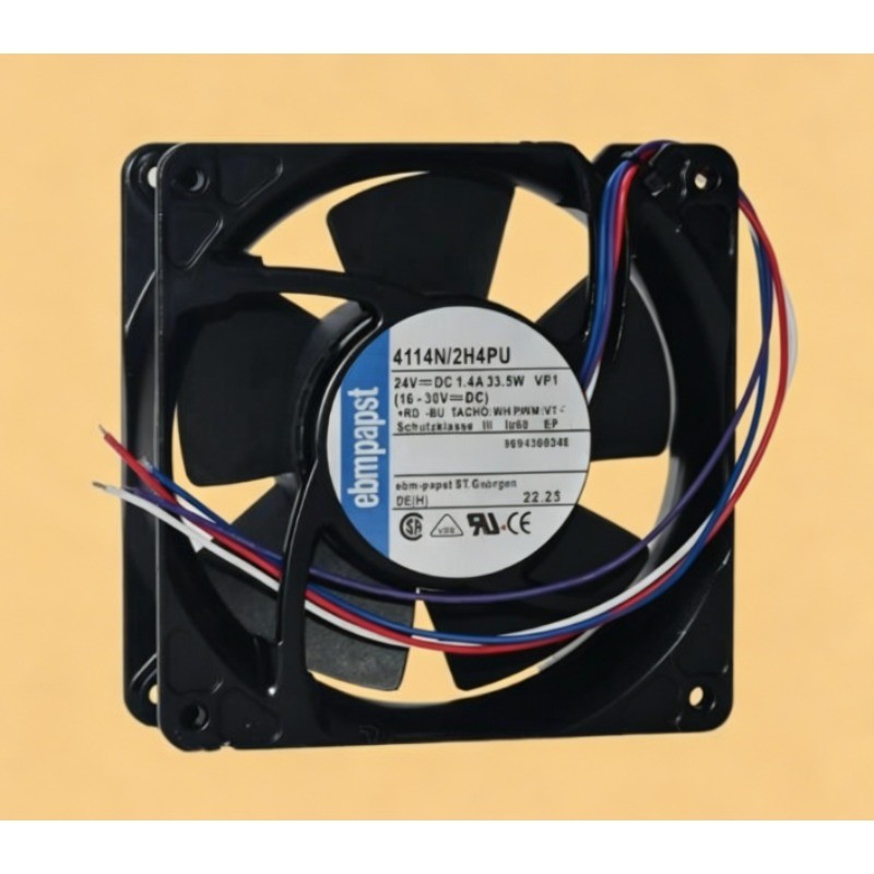 1PC 4114N/2H4PU 12038 12CM 24V cooling fan
