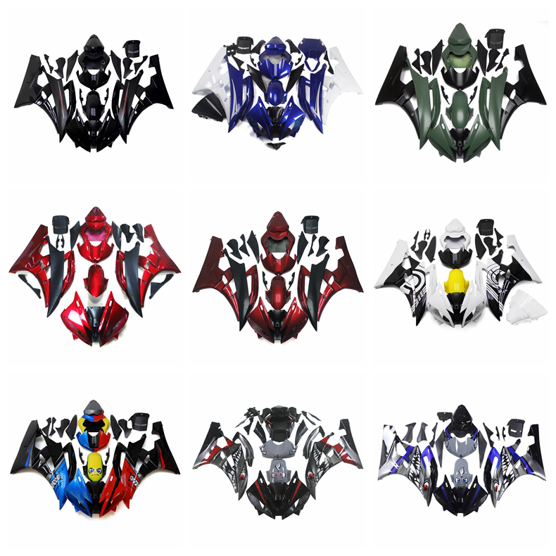 ABS Plastics Bodywork Fairings Cowling For Yamaha YZF600 R6 2006 2007 Body Kits