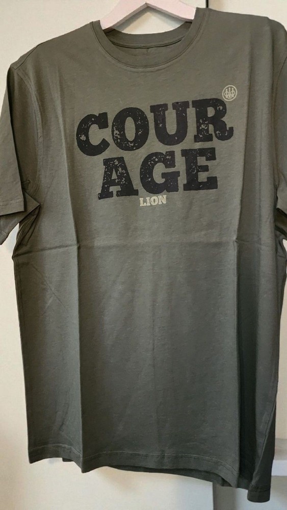 NWT Beretta Team Big Five Courage Lion T Shirt Large New D25 Shooting Excellent