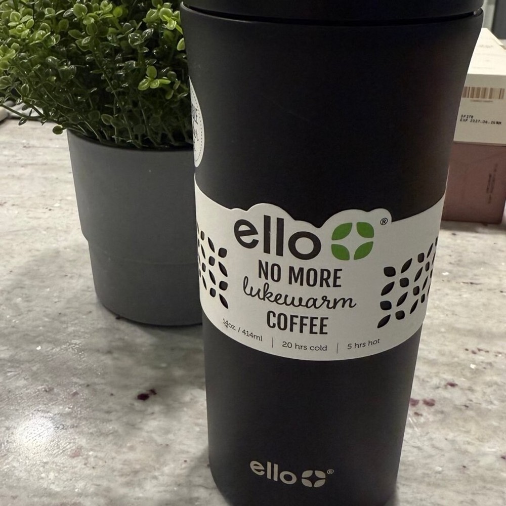 Ello Arabica 14oz Vacuum Insulated Stainless Steel Coat Travel Mug HOT COLD