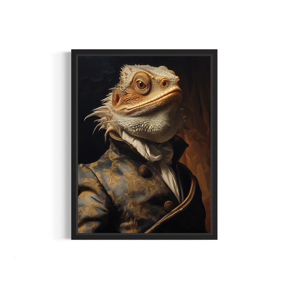 Bearded Dragon Classic Animal Vintage Photo Art Print Poster Wall Art Painting