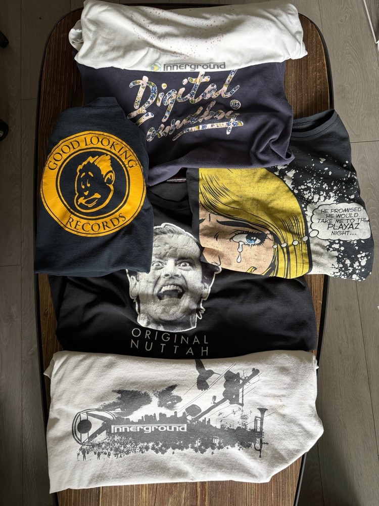 Vintage Drum And Bass T Shirts Early 2000’s Some Are Staff Shirts Not Released 6