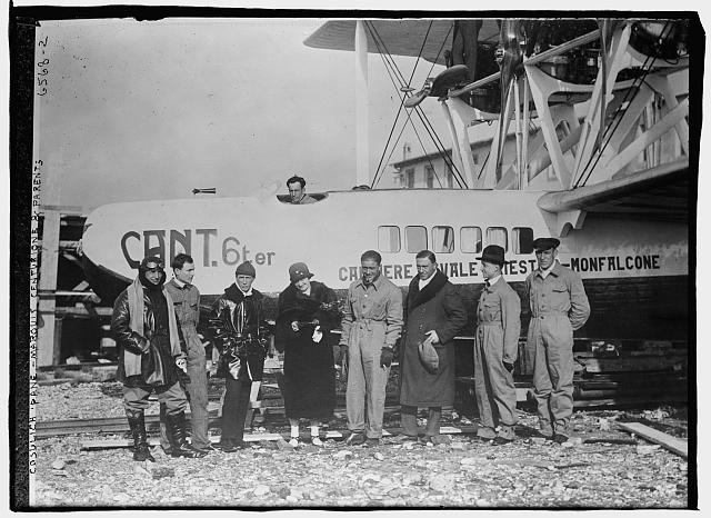 Photo:Cosulich plane -- Marquis Centurione & parents