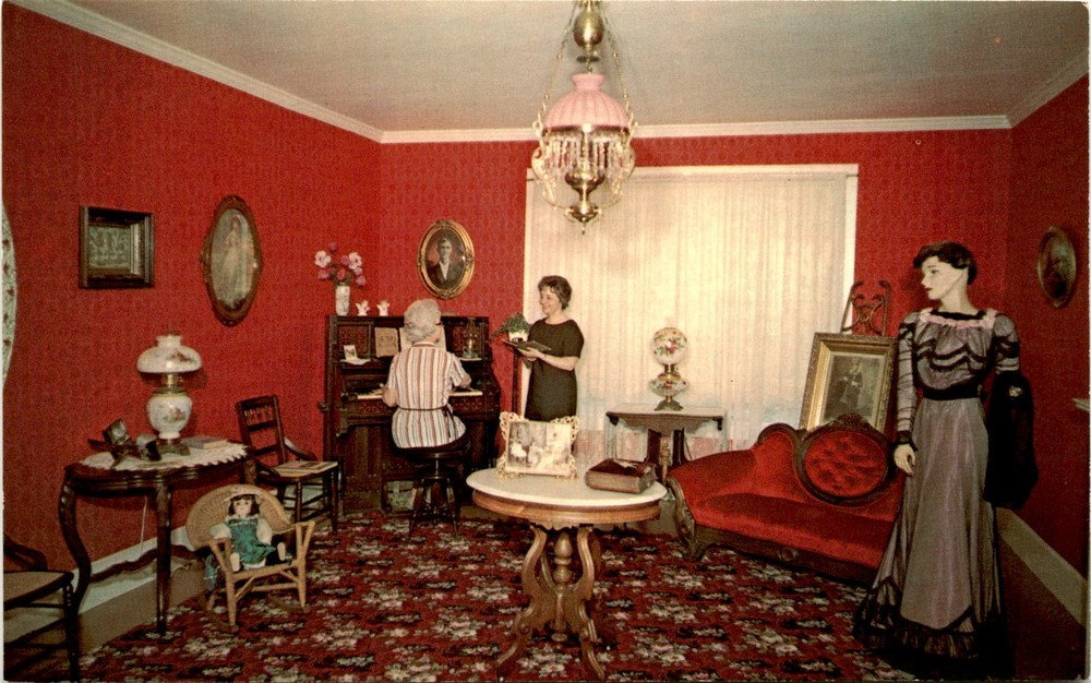 TIME WAS Village Museum, U.S. 51, Mendota, III., I-80 Mend Postcard