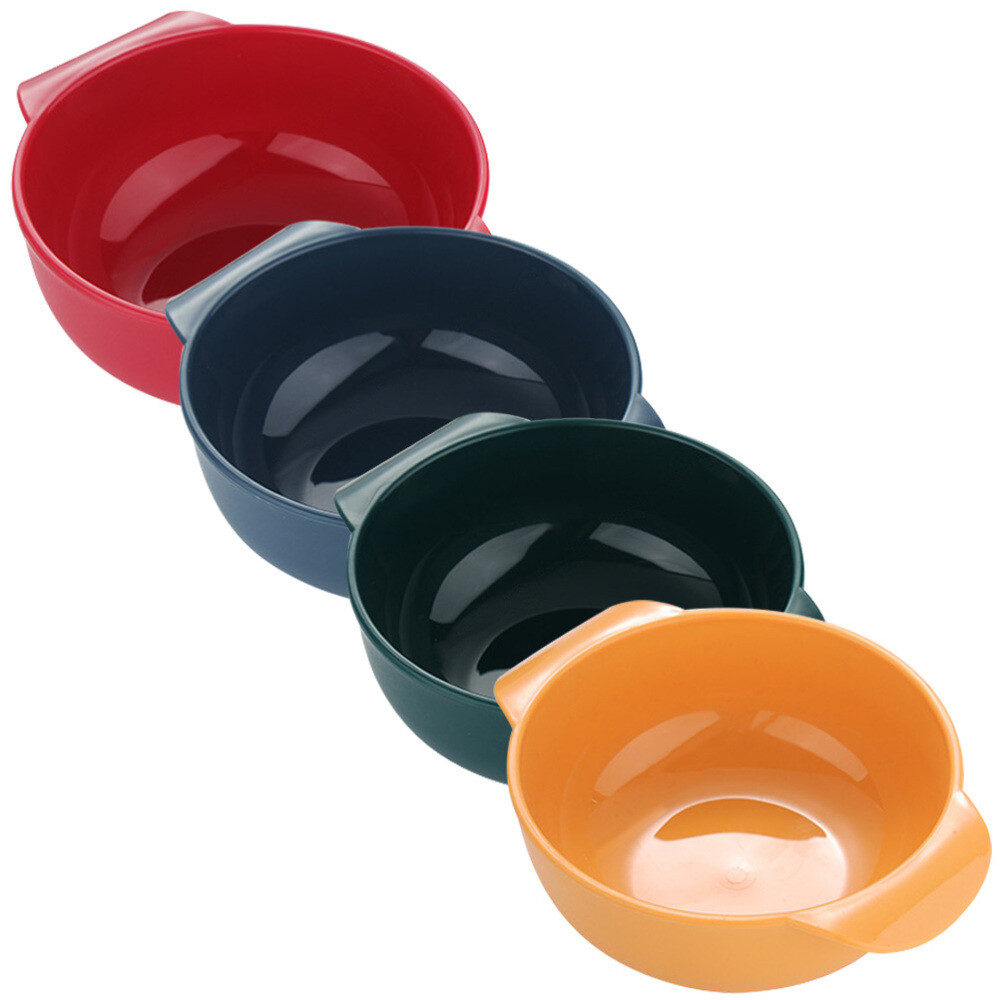 4 Pcs Melamine Bowls Pinch Instant Noodle Soup Ramen Microwavable