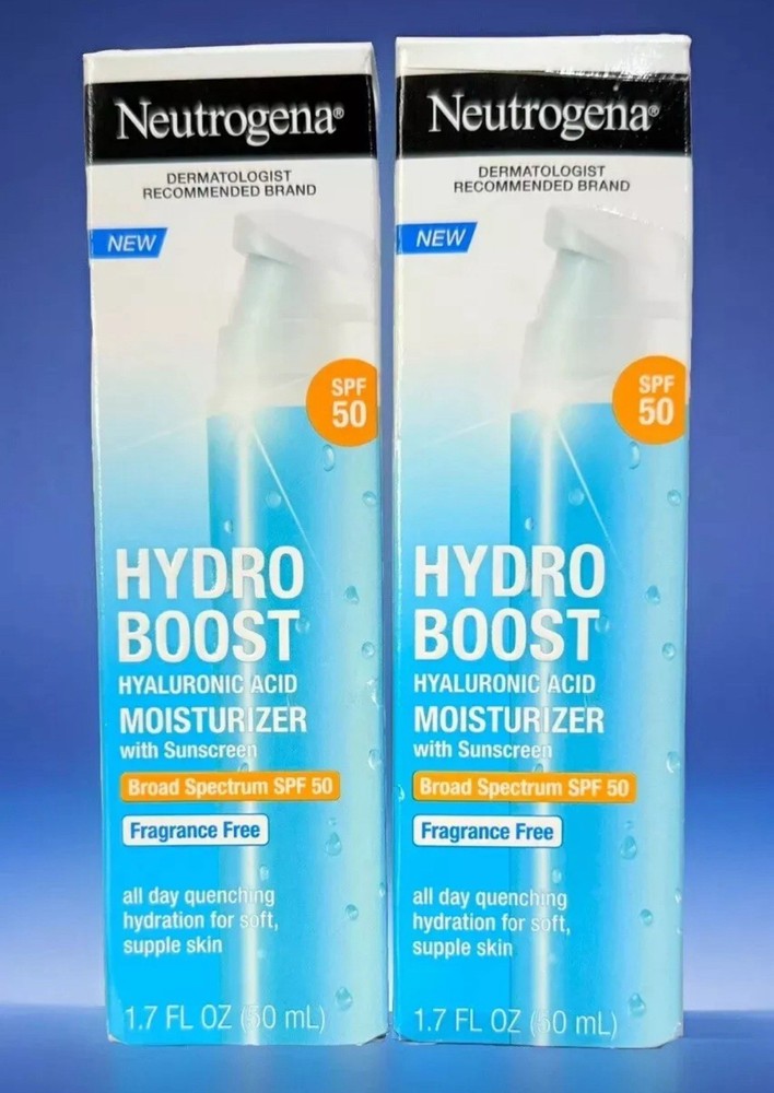 Neutrogena Hydro Boost SPF50 Hyaluronic Acid Moisturizer 2-Pack XP 5-25