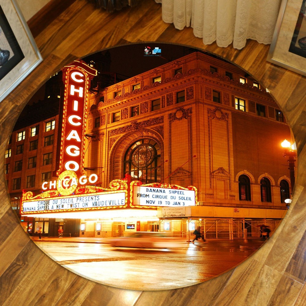3D City Night Street NAO3860 Game Rug Mat Elegant Photo Carpet Mat Fay