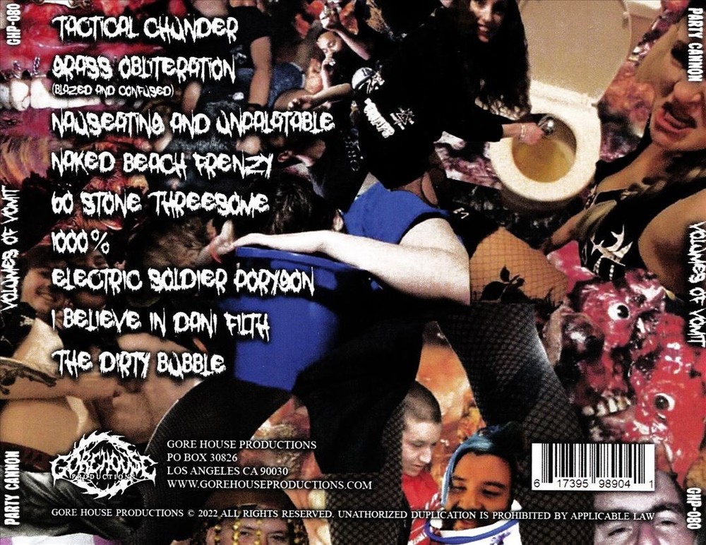 Party Cannon Volumes Of Vomit New Cd