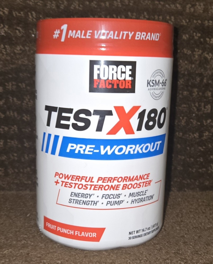 Force Factor Test X180 Pre-Workout, Pre Workout Powder and Testosterone Booster