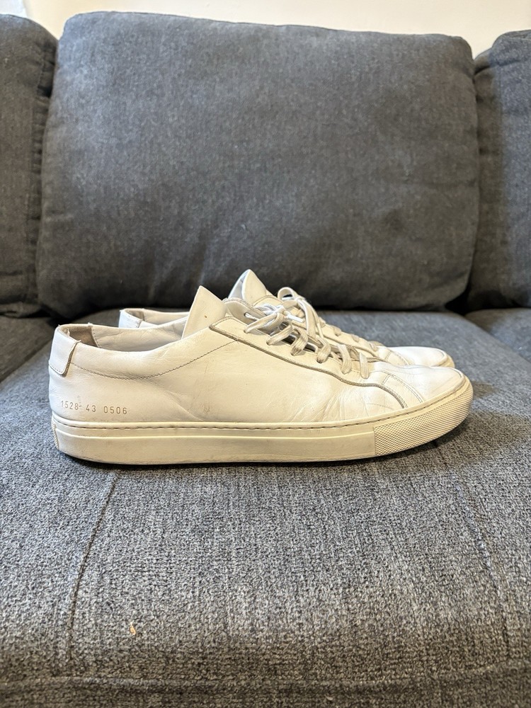 Common Projects Men's Achilles Sneaker Shoes - White Size EU 43/US 10-image