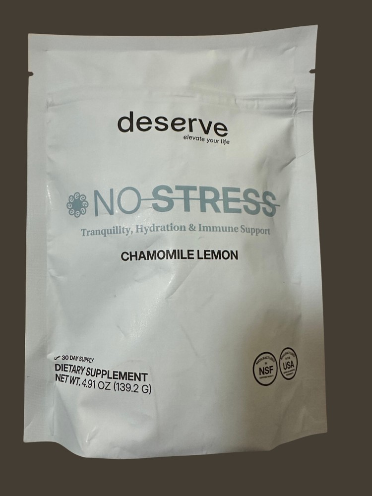 Stress-Free Chamomile Lemon Drink Powder - 30 Servings - Elevate Your Life