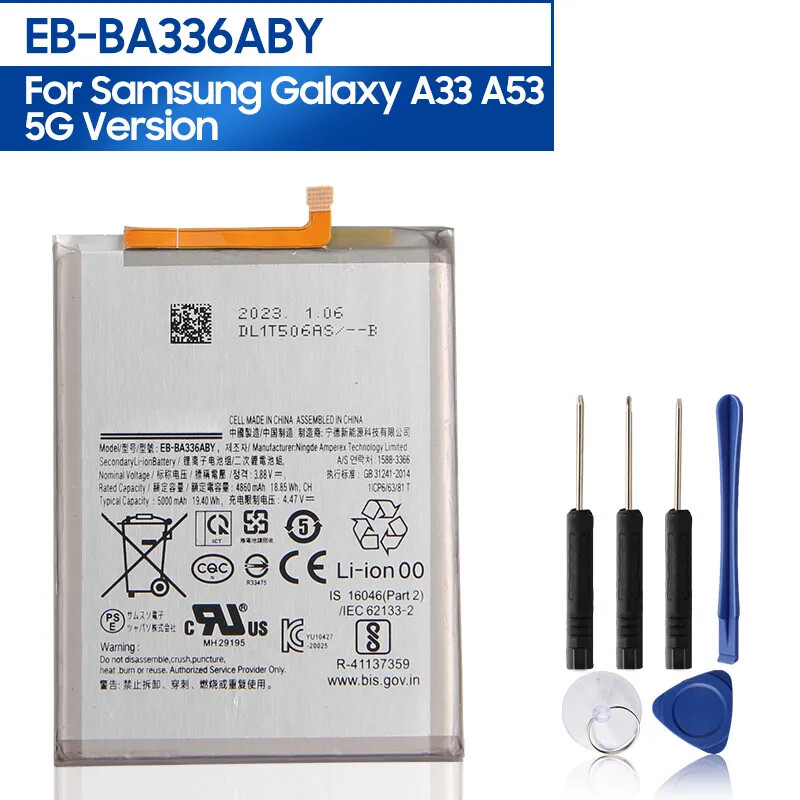 Phone Battery EB-BA336ABY For Samsung Galaxy A53 5G SM-A5360 A536B/DS A33 A3360