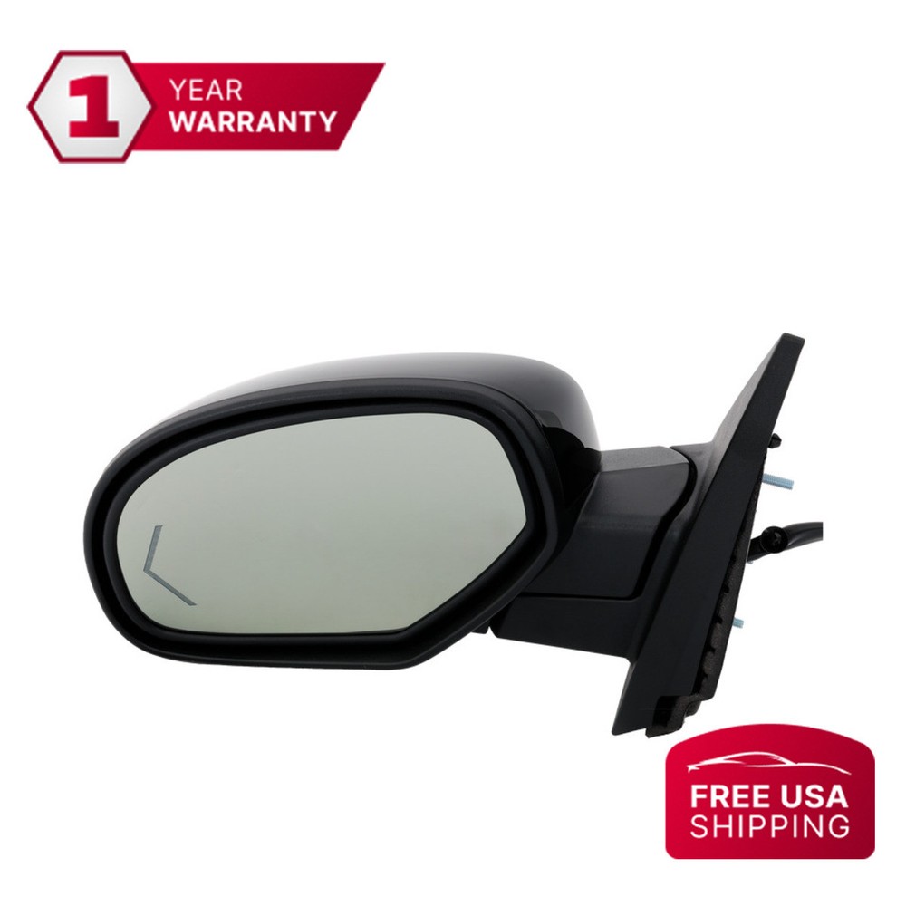 Mirror Multicolor Unfinished Chrome Driver Side For 07-14 GMC Sierra 2500 HD