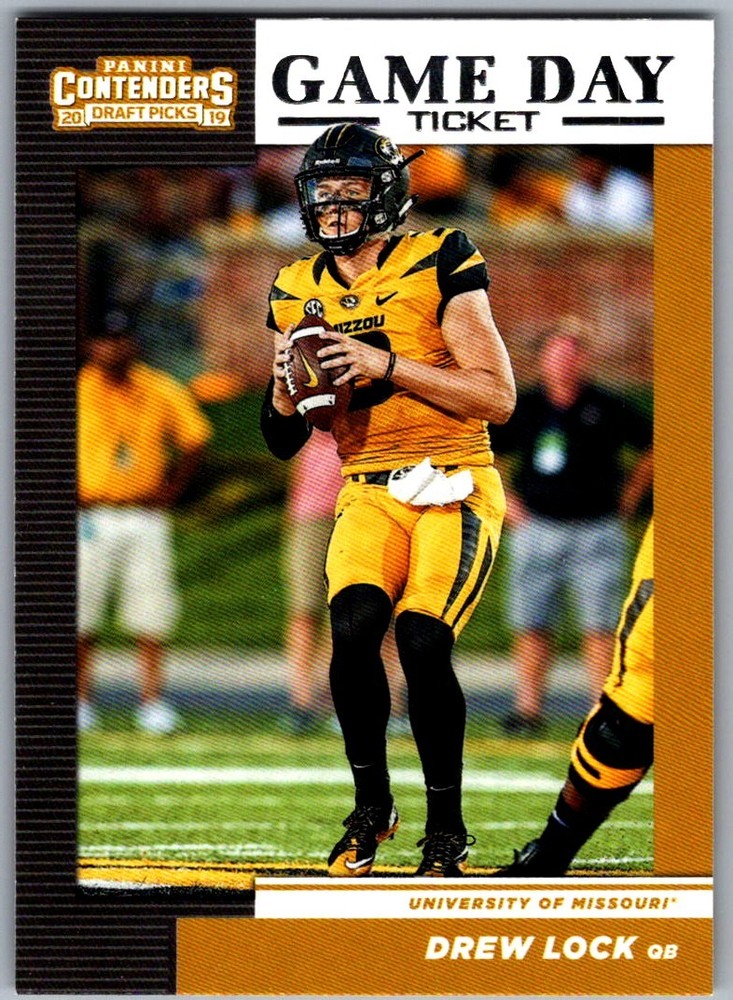 2019 Panini Prizm Draft Picks Orange Crusade Drew Lock Rookie Card Missouri Tigers