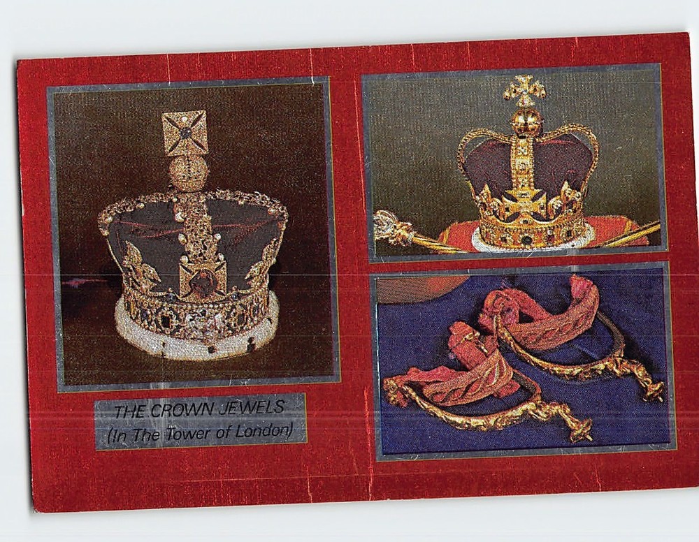 Postcard Crown Jewels Tower of London England