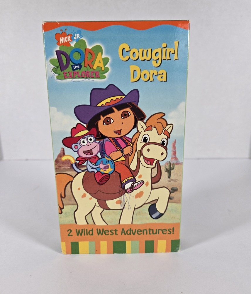 Nick Jr - Dora The Explorer Cowgirl Dora VHS Video Tape 2 Wild West Adventures!