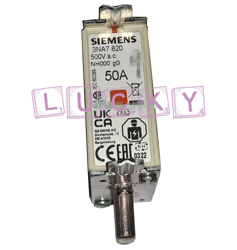 Qty:1 New For SIEMENS 3NA7820 50A 500V Fuse replacement