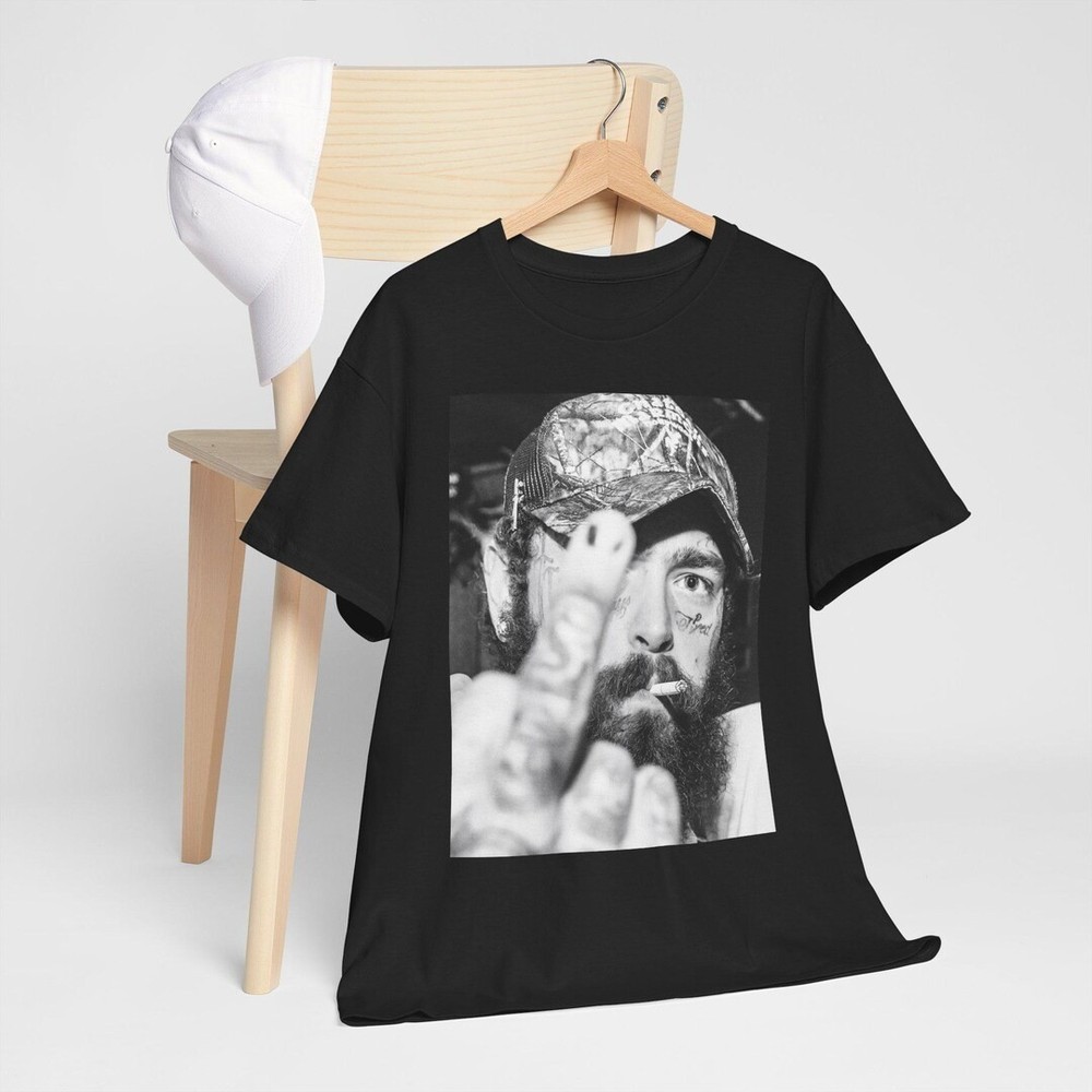 Post Malone Middle Finger Retro Graphic Unisex Tee S-5XL