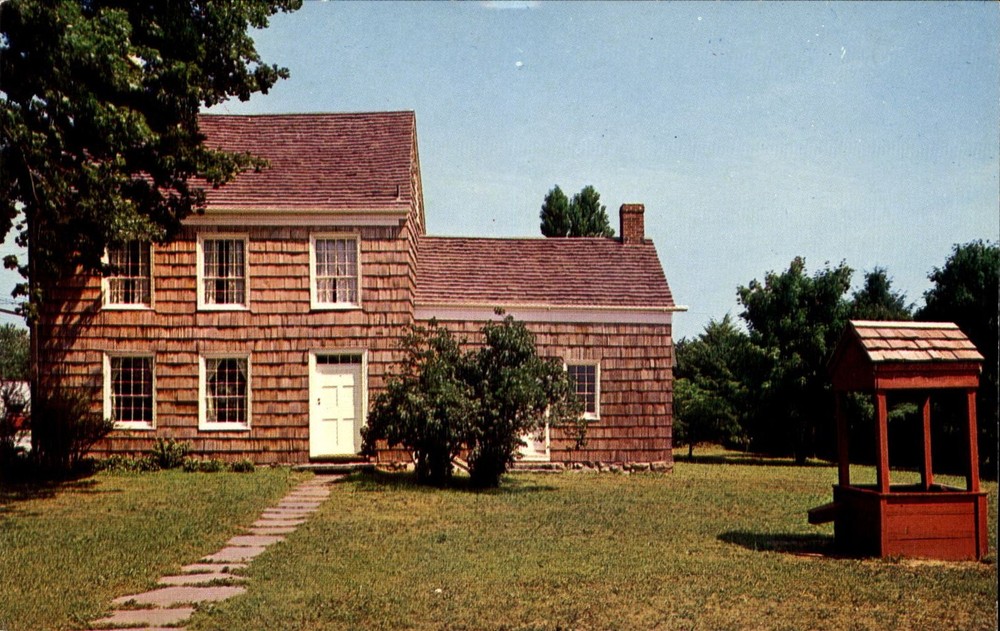 Walt Whitman Homestead ~ West Hills Huntington Long Island New York NY postcard