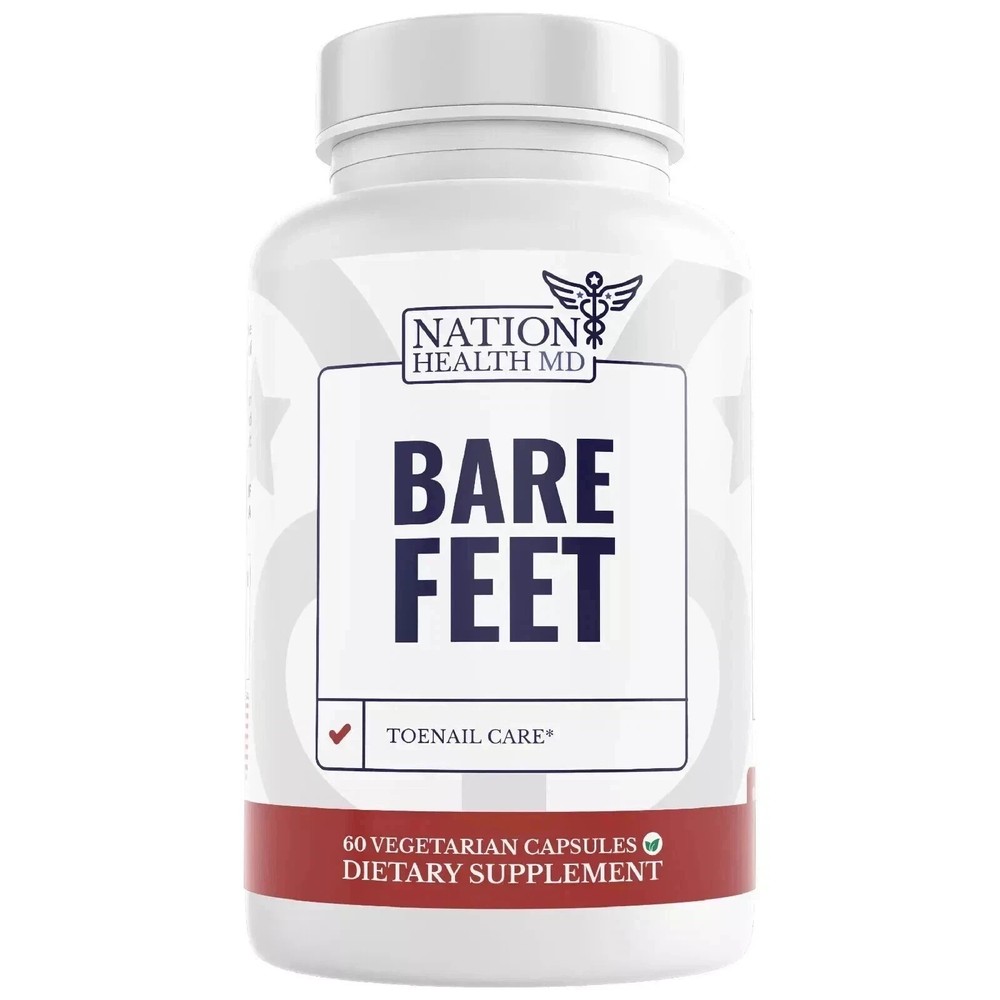 1 Pack - Nation Health MD BARE FEET Advanced Fungus Eliminator & Toenail Fungus