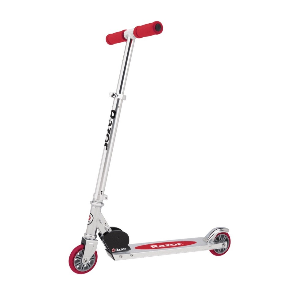 Razor A Kick Scooter - Red, (13003A-RD) Lightweight, Foldable, Aluminum Frame.