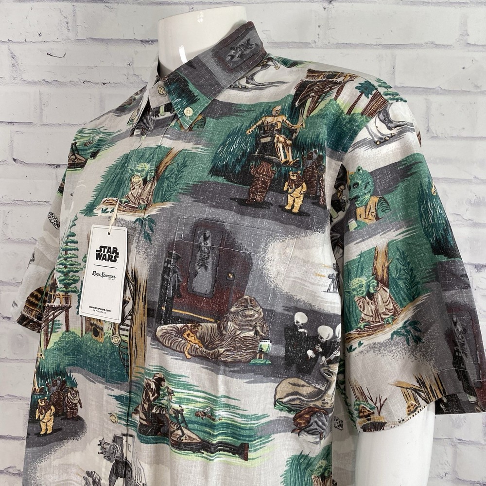 Reyn Spooner Shirt Men's XL Star Wars Rebels MoonBeam Hawaiian Camp Shirt NWT