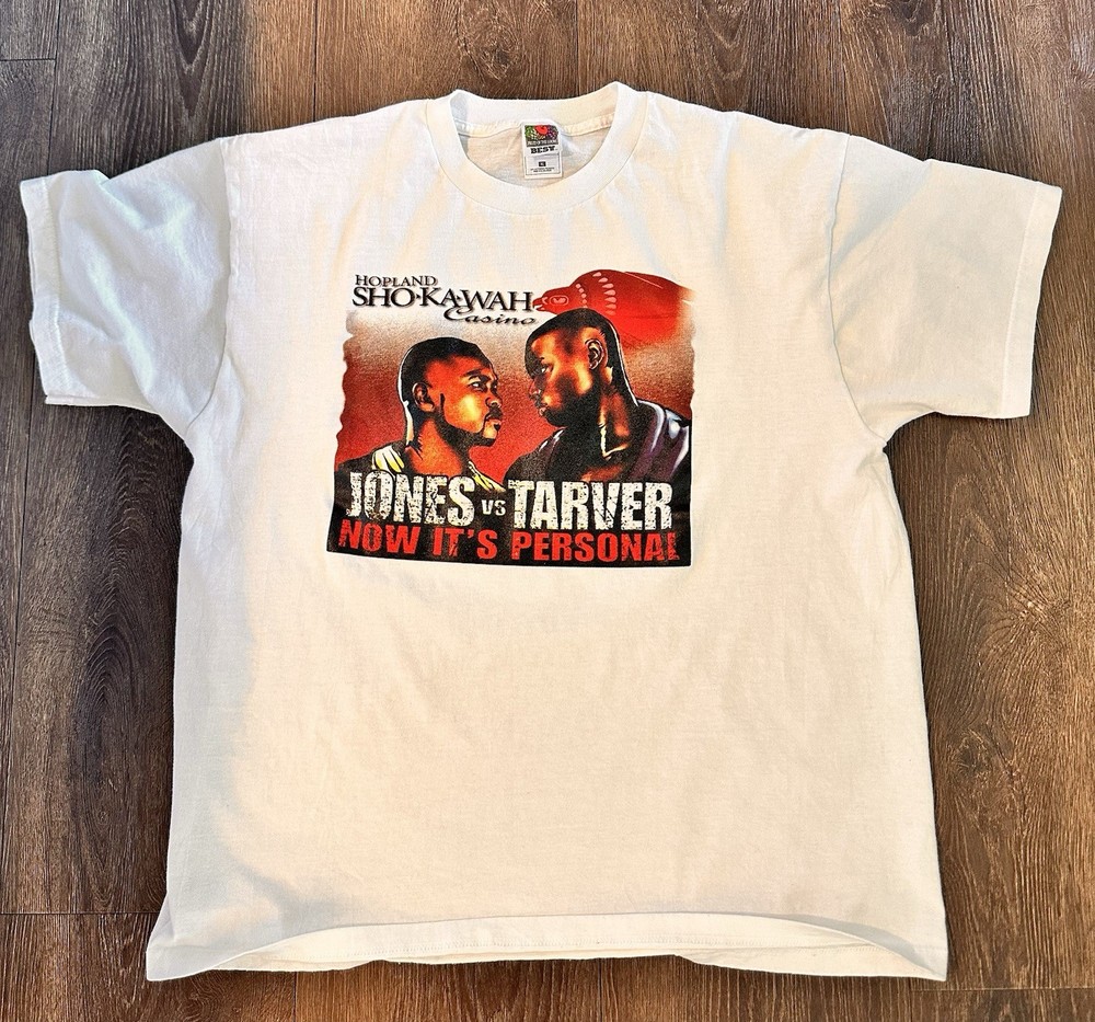 Vintage Roy Jones Jr Vs Tarver Boxing T-shirt Now Its Personal Size XL