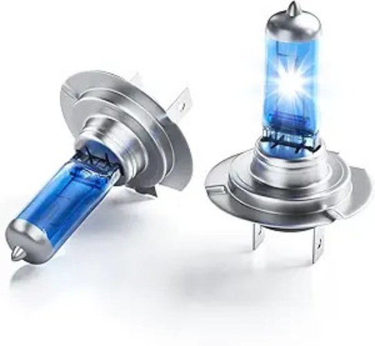 H7 Halogen Headlight Bulbs, 12V 55W Quartz Halogen No Glare Bulb, 5000K Car Ligh