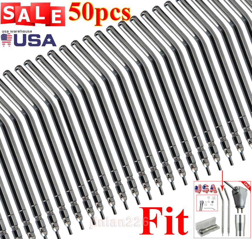 50* Dental Air Water Spray Triple Syringe Tips Nozzles Quick Change Autoclavable