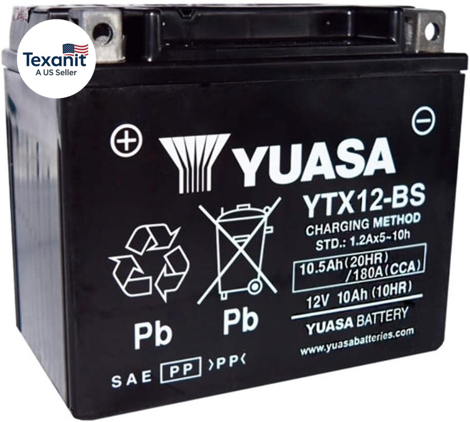 YUAM3RH2S YTX12-BS Battery, Multi-Colored