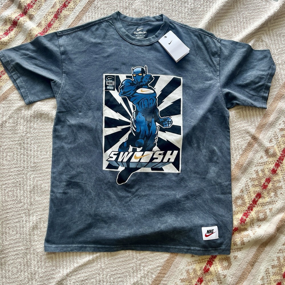 Nike Swoosh Man Max90 Super Hero Grey T Shirt  Size Medium Brand New With Tag