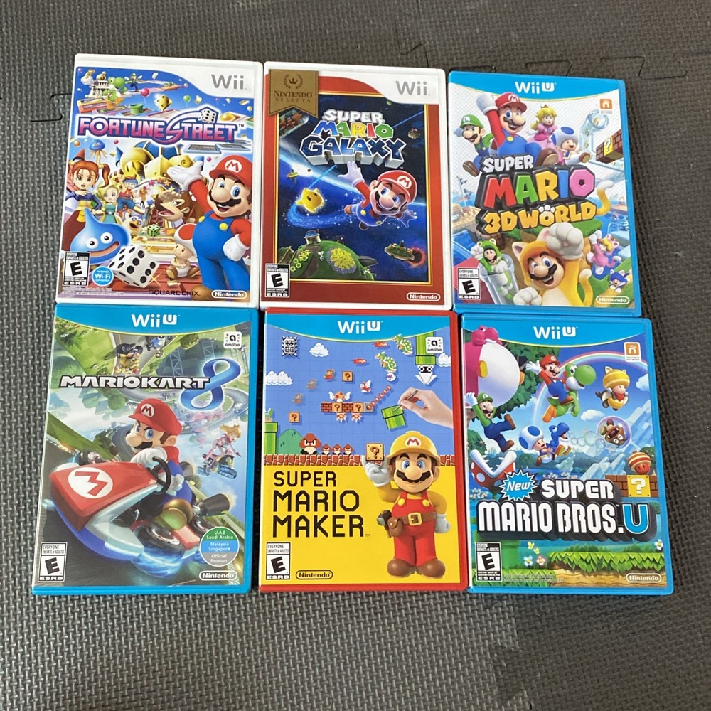 Lot Of Mario Wii/ Wii U Games- All In Great Conditon HOT TITLES