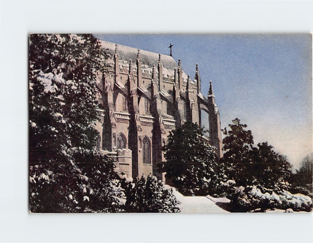 Postcard The Choir & Apse In Winter Washington Cathedral DC