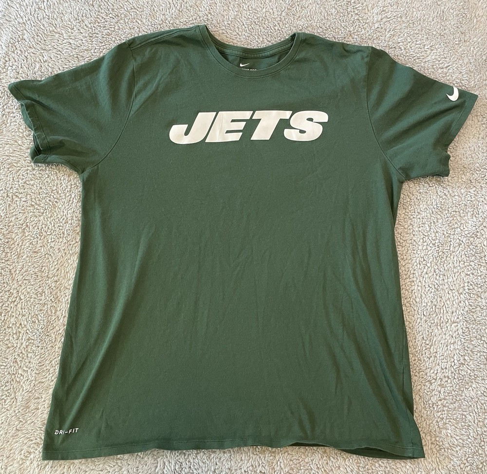 New York Jets Shirt Mens XXL Nike Football Dri-Fit Casual Short-sleeve Tee