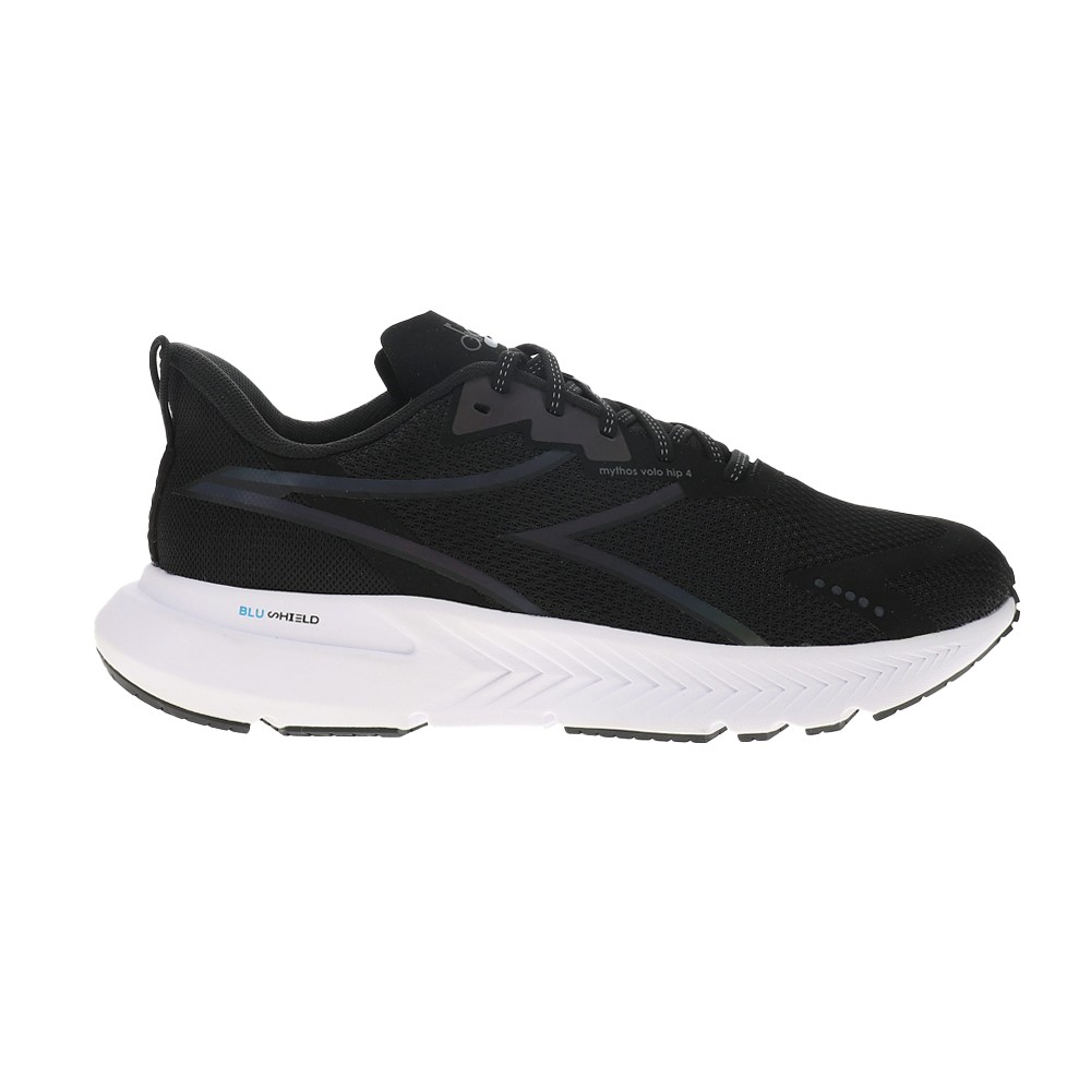 diadora Mythos Blushield Volo 4 Hip Running  Womens Black Sneakers Athletic Shoe