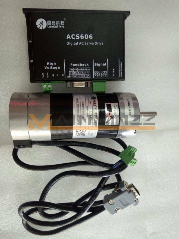 180W DC 36V Brushless Servo Motor with Motor Driver CNC Kit ACS606+BLM57180-1000