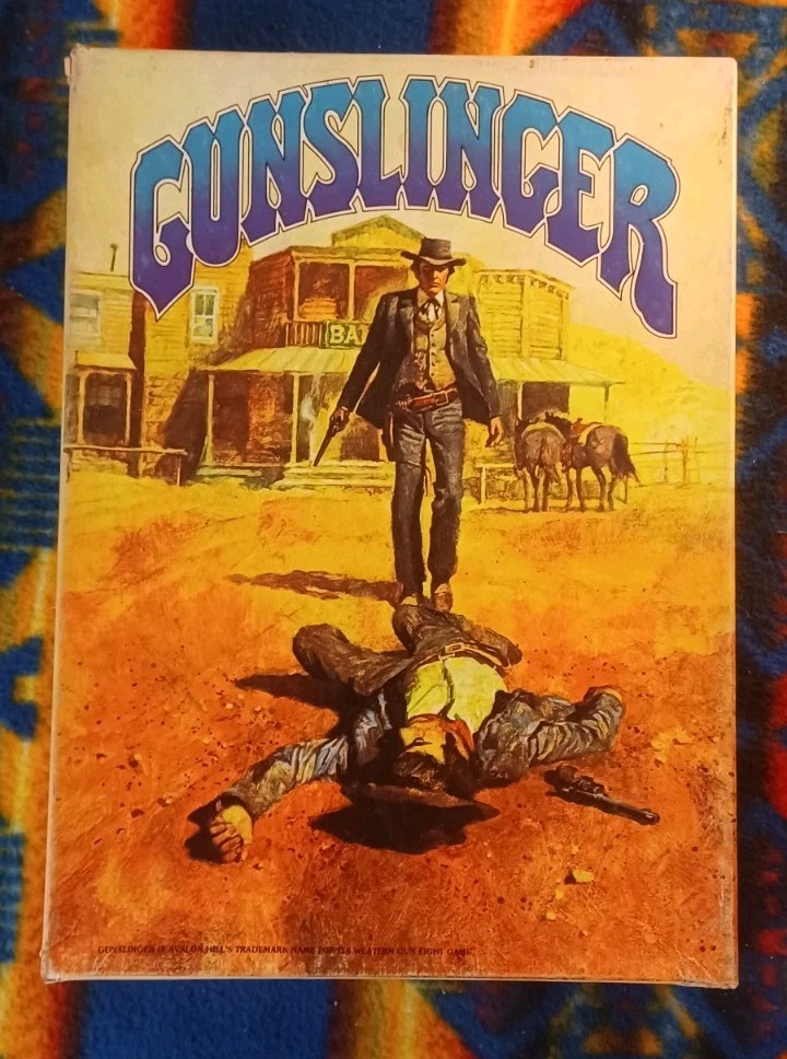Gunslinger Game Of Western Gun Fights Avalon Hill Bookcase Game 1982
