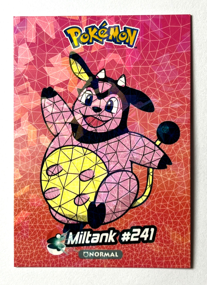 2025 POKEMON JOHTO STAINED GLASS Crystal Card #090 MILTANK Peru Foil