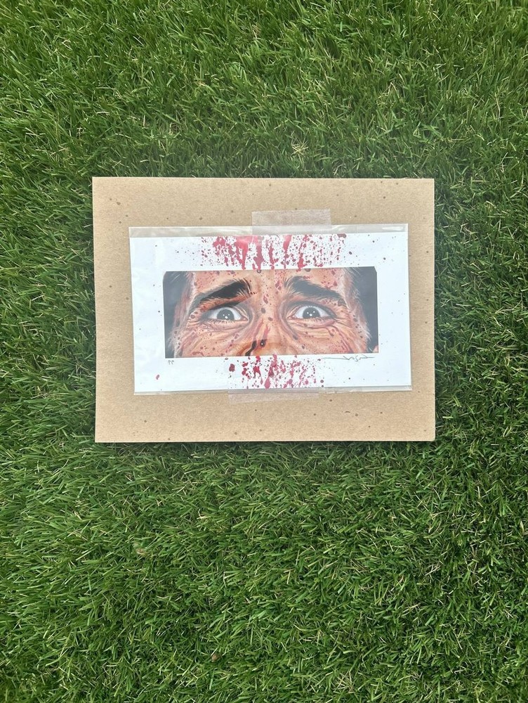 Jason Edmiston EWAF Patrick Bateman American Psycho Eyes Without A Face In Hand