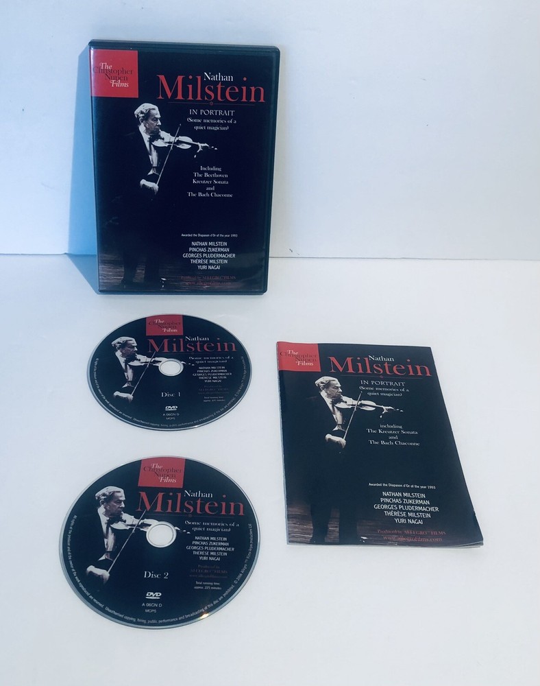Nathan Milstein In Portrait Memories Quiet Musician 2007 Allegro Films 2 DVD Set