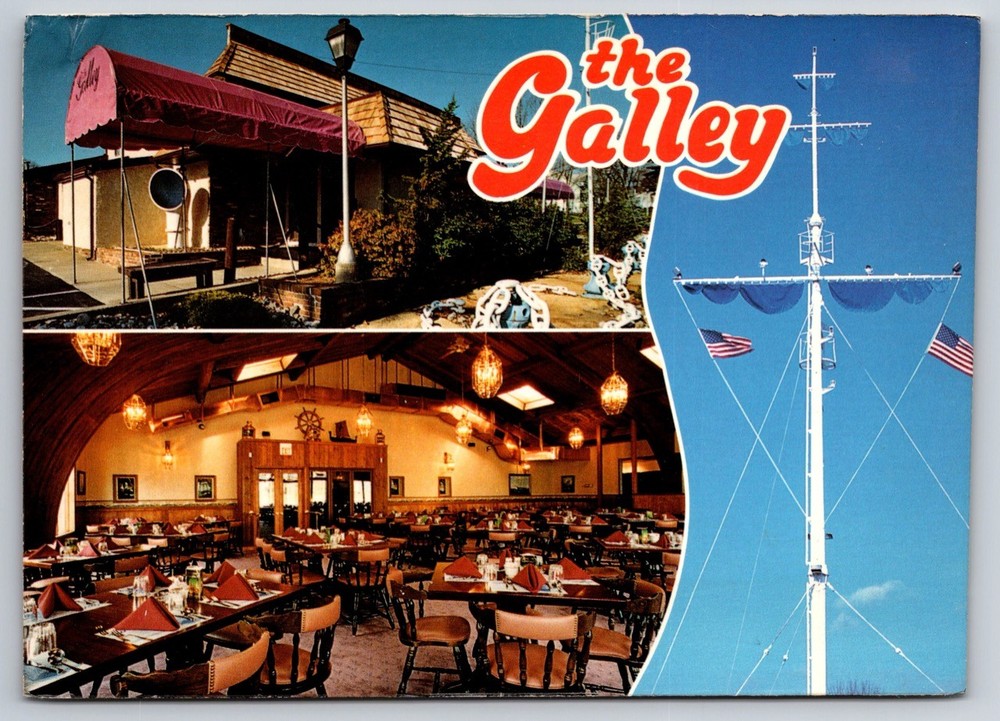 Pennsylvania Postcard The Galley Restaurant in Wind Gap PA USA Unposted