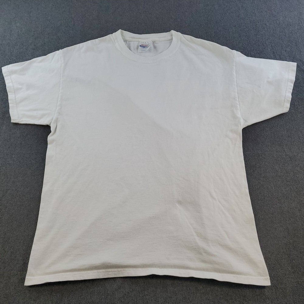 Vintage Hanes Heavyweight  Blank T-Shirt Adult Large White