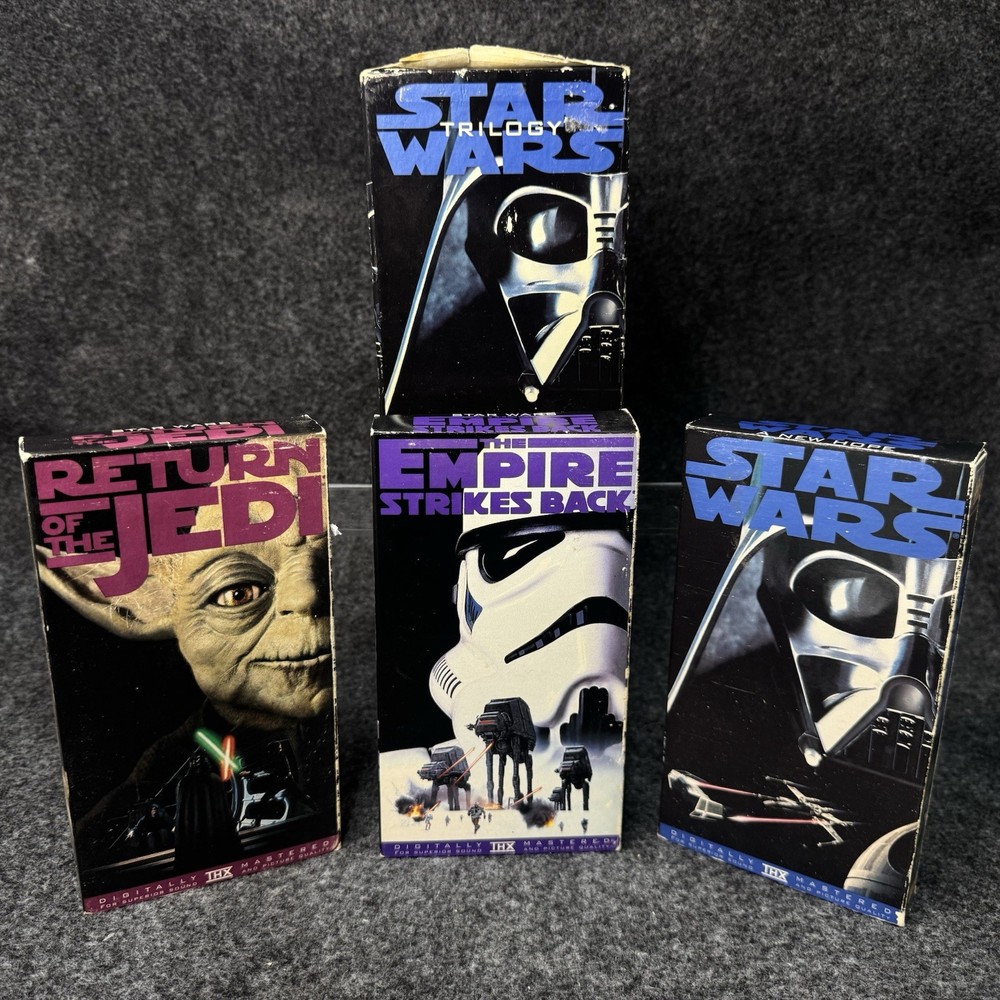 STAR WARS Trilogy VHS Box Set THX Digitally Mastered Original Trilogy Tape